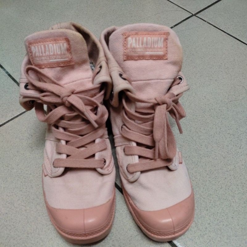 PALLADIUM 粉紅色短靴