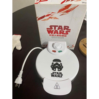 STAR WARS 星際大戰經典傳奇造型鬆餅機 星際大戰 造型鬆餅機 9成新 鬆餅機（白武士）