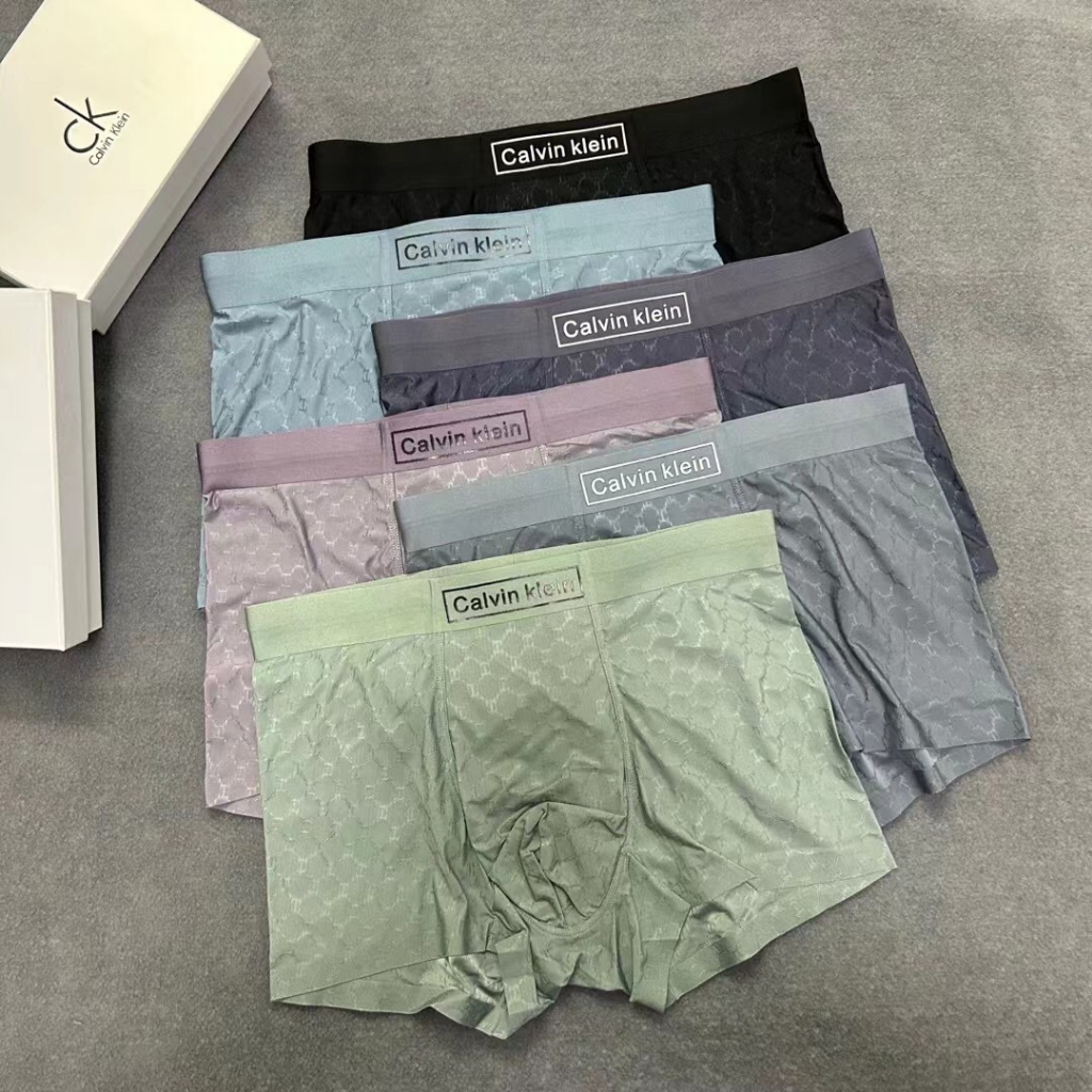 【momo媽美國代購】🔥Calvin Klein 凱文克萊 新款男士內褲 裸感冰絲男士平角褲 （三入組）顏色可自選