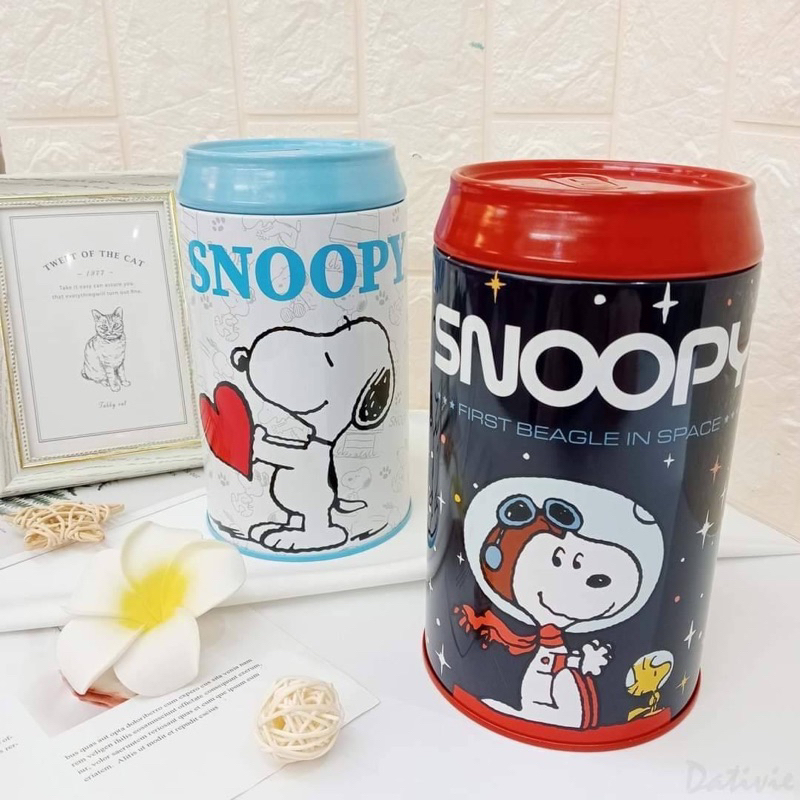 🌟史努比 SNOOPY 大可樂罐造型存錢筒｜兩款