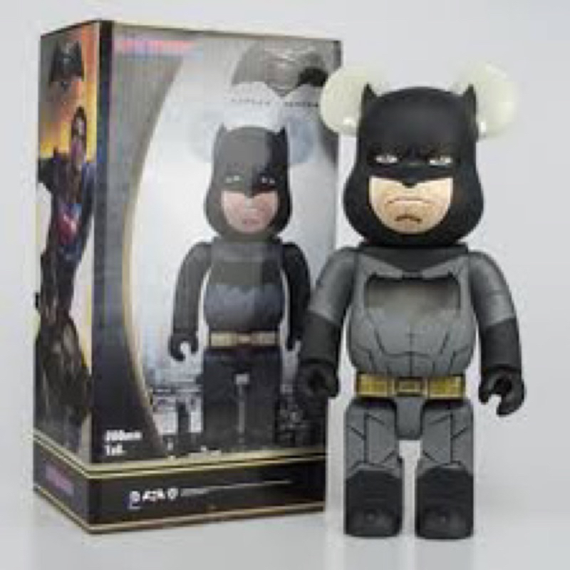 庫柏力克熊Bearbrick 400% DC 蝙蝠俠對超人 蝙蝠俠 Batman