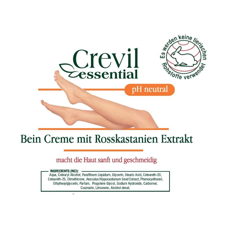 台灣現貨 德國 CREVIL Essential Leg Cream 七葉樹提取物 pH 中性 七葉樹護腿霜 250ml