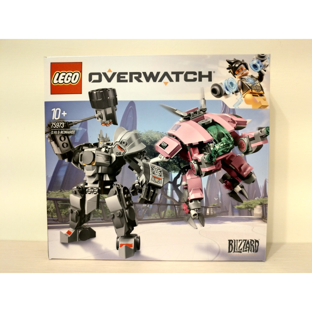 LEGO 75973 鬥陣特攻系列 D.Va &amp; Reinhardt 萊茵哈特 (絕版品,全新,拆封未組)