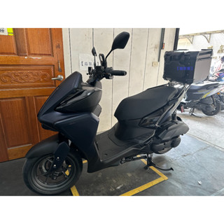 【新北新莊箱架屋】山葉 AUGUR 155 後架 歐格 貨架 漢堡架 + 途者 43L 黑色 鋁箱 + 靠背 附白鐵底板