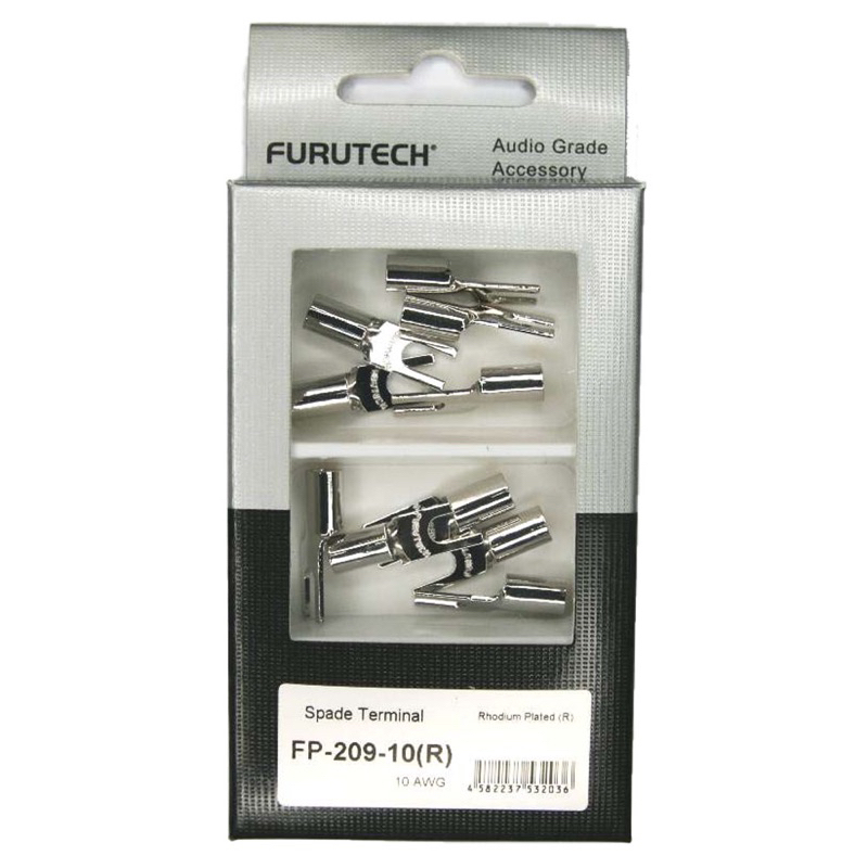 Furutech FP-209-10(R) 鍍銠 高純度紅銅 Hi-End 級 Y插端子、小Y插接頭 (一盒10個)