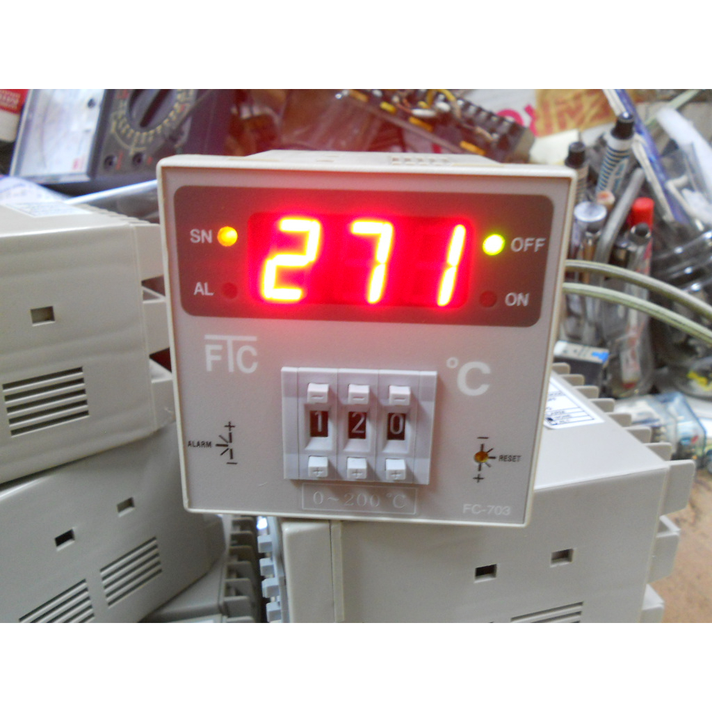 FTC 溫度控制器 FC703 指撥設定 數字顯示 72*72mm PT100 (D2)