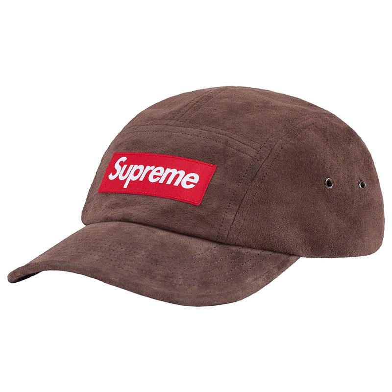 SUPREME SS23 Suede Camp Cap 麂皮絨 五分割帽 (咖啡色) 化學原宿