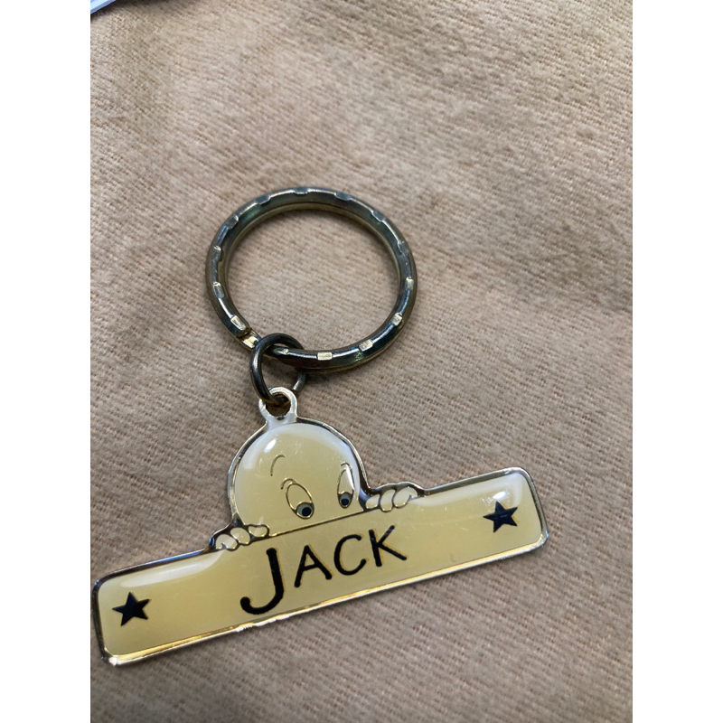 迪士尼樂園姓名鑰匙圈環球影城姓名鑰匙圈傑克#jack