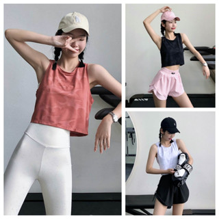 $免運$瑜珈服 運動上衣女 瑜珈上衣 瑜珈衣 健身上衣女 短版運動上衣 無袖背心女 罩衫 運動罩衫 瑜珈罩衫 運動服女