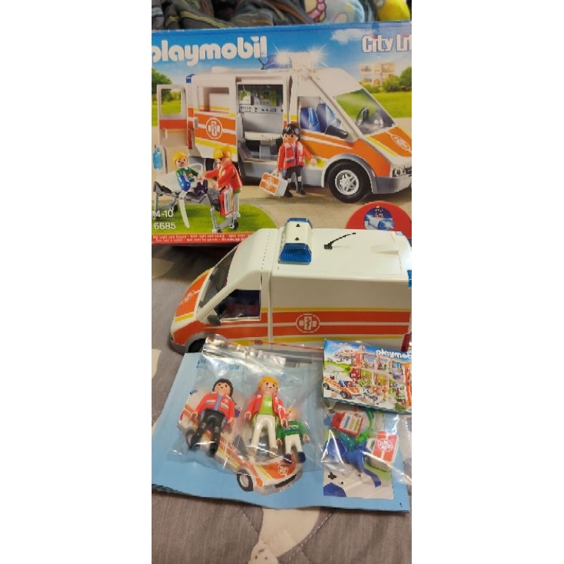 playmobil 摩比 救護車 6685