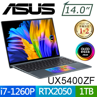 【小藍電腦】ASUS ZenBook 14X OLED UX5400ZF-0063G1260P 綠松灰【全台提貨 蝦聊再