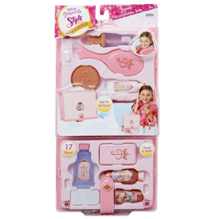 🔥現貨‼️正版 Disney 迪士尼 公主粉紅造型提箱 化妝玩具 妝髮玩具