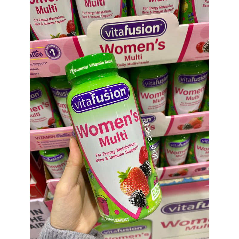 預購特價☁️C.L.S.P🇺🇸好市多代購 Vitafusion 女性/男性綜合維生素軟糖 莓果口味