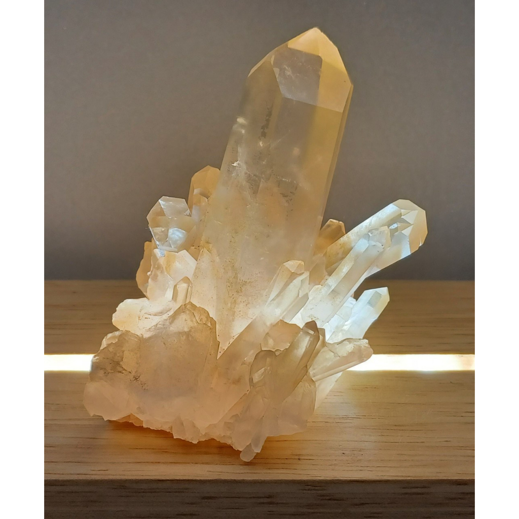 白水晶 天然橘皮水晶簇 水晶簇 馬達加斯加水晶簇 消磁淨化 擺件 原石 原礦 白水晶簇