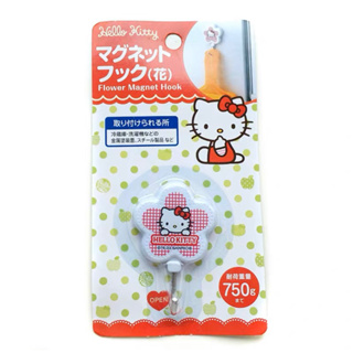 生活小物 日本 三麗鷗 Hello kitty 凱蒂貓 花形款 掛勾 磁鐵式掛勾 冰箱磁鐵 (一入)