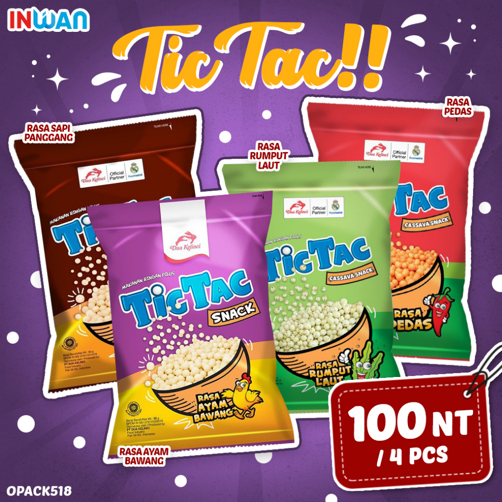 【 印灣 INWAN 】印尼 TICTAC TIC TAC PILUS 餅乾球 脆酥球 脆薯球 TOKO INDO 雙兔