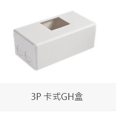 台灣製造 晉立 2P 3P 通用款 卡式無熔絲開關 漏電盒 開關盒 卡式GH盒 PVC 明盒 塑膠明盒
