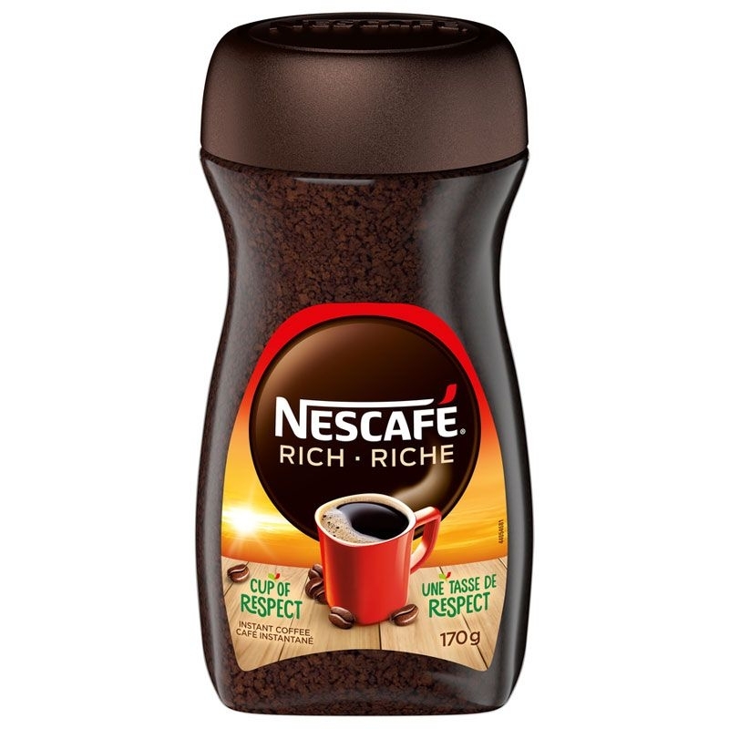 【Eileen小舖】NESCAFE 雀巢咖啡濃醇風味罐裝 170g 即溶飲品 黑咖啡 咖啡機 沖泡品 登山露營 飲料