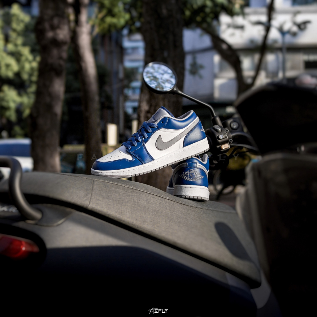 【Fashion SPLY】Air Jordan 1 Low True Blue 灰藍白 553558-412 1659