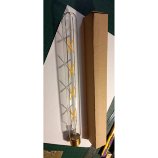 LED T30X300 8W 黃光 愛迪生 長型燈泡 E27燈頭