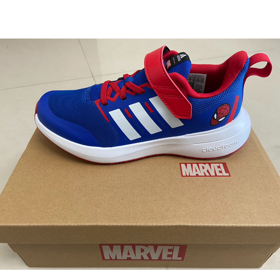 Adidas MARVEL SPIDER-MAN X  2.0 運動鞋中童 大童漫威蜘蛛人 輕量 運動 藍紅HP9001