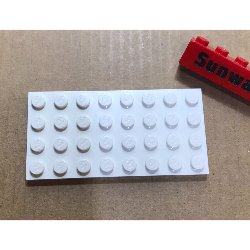 【積木2010】樂高 LEGO 白色 4x8 薄板 Plate / 3035 303501 / 底板 White