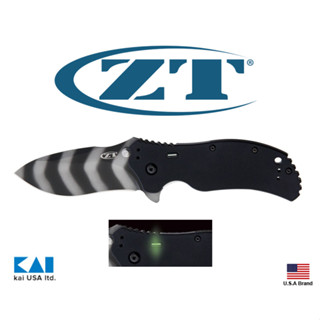 Zero Tolerance美國ZT折刀CPM S30V粉末鋼虎斑面G10握柄內鑲氚管【ZT0350TSTR】