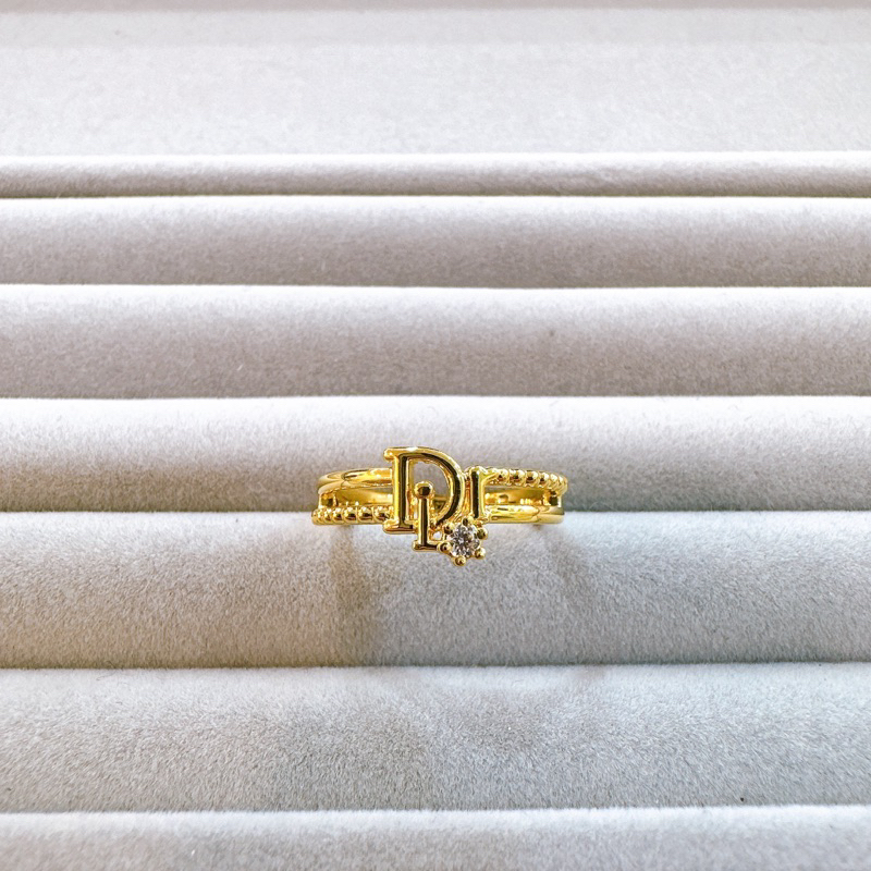景福珠寶銀樓✨純金✨黃金戒指 固定圍 質感 鑲鑽 造型 戒指 F