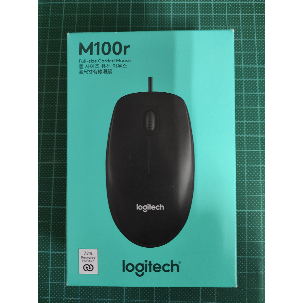 Logitech 羅技 M100r 有線滑鼠 光學滑鼠 照片為實體商品拍攝