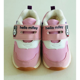 [現貨］hello mifey 兔子🐰粉紫色女童鞋15.5