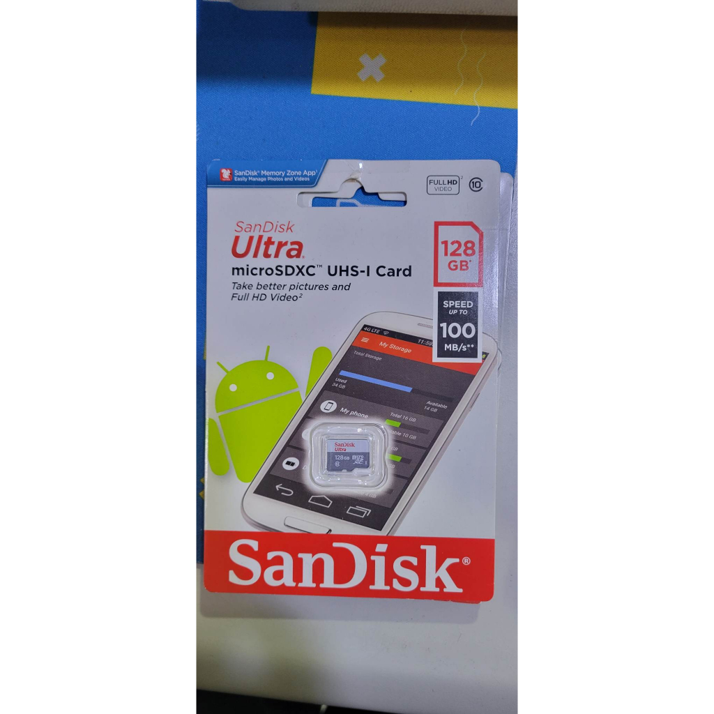 128G 全新未拆 SanDisk Ultra microSDXC UHS-I  128GB 小卡 記憶卡210元