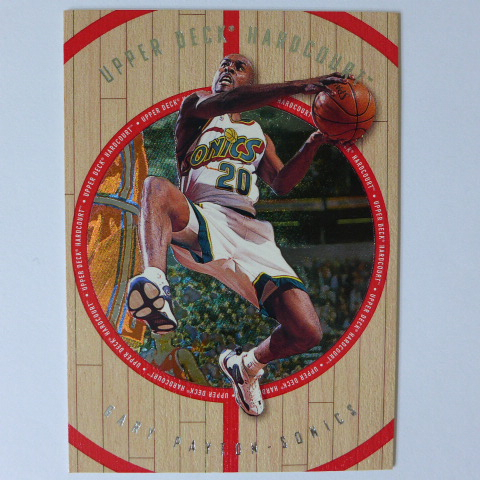 ~ Gary Payton ~手套/名人堂/蓋瑞•裴頓 1998年UD.木板設計.NBA籃球卡