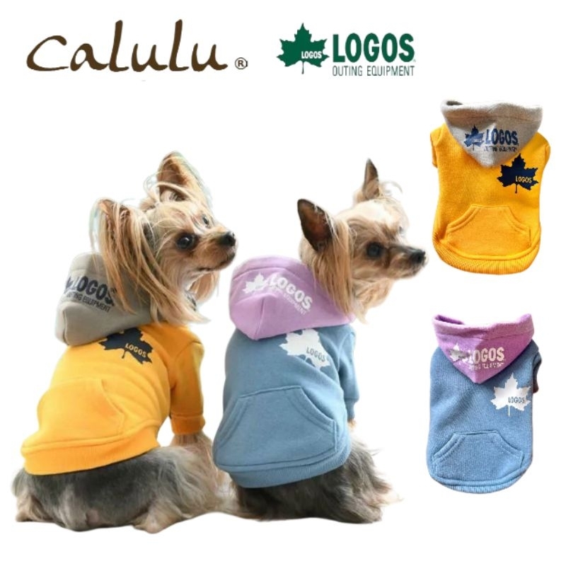 【你和我的狗】 日本LOGOS 秋冬拼色連帽衫 寵物衣服 【現貨】 狗狗衣服 小狗衣服 中型犬衣服