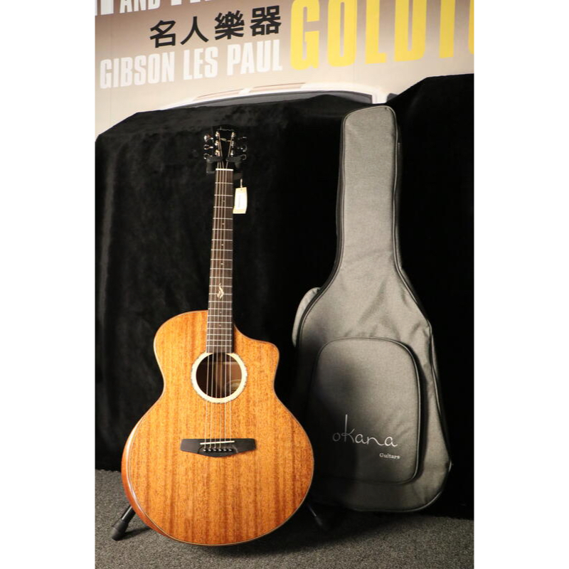 【名人樂器】Okana OJM-358SS 全單板 全桃花心木 木吉他 民謠吉他