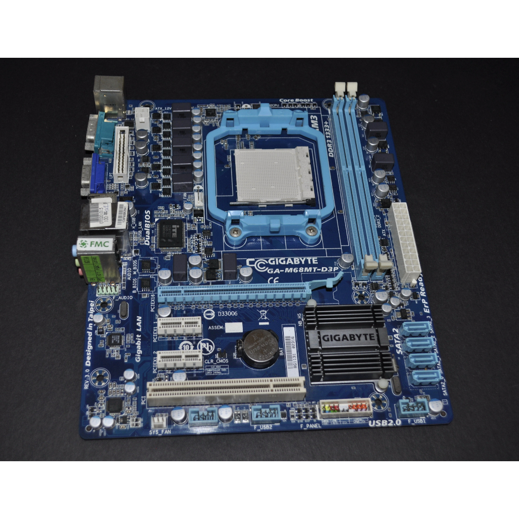 技嘉 GA-M68MT-D3P Rev. 3.0 (AM3 GeForce 7025 DDR3 COM VGA)