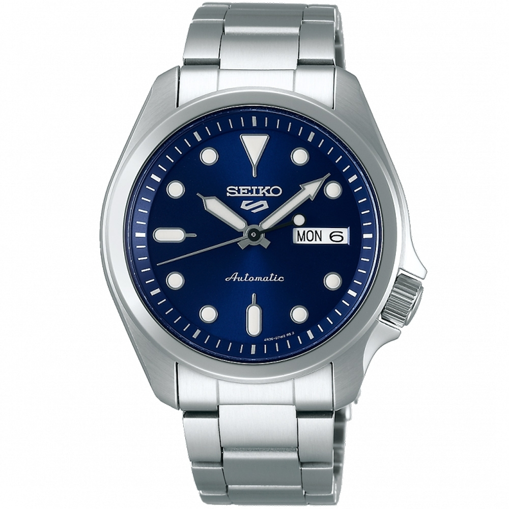 SEIKO 精工 5 Sports 系列時尚簡約藍面機械款(SRPE53K1)x40mm  SK008