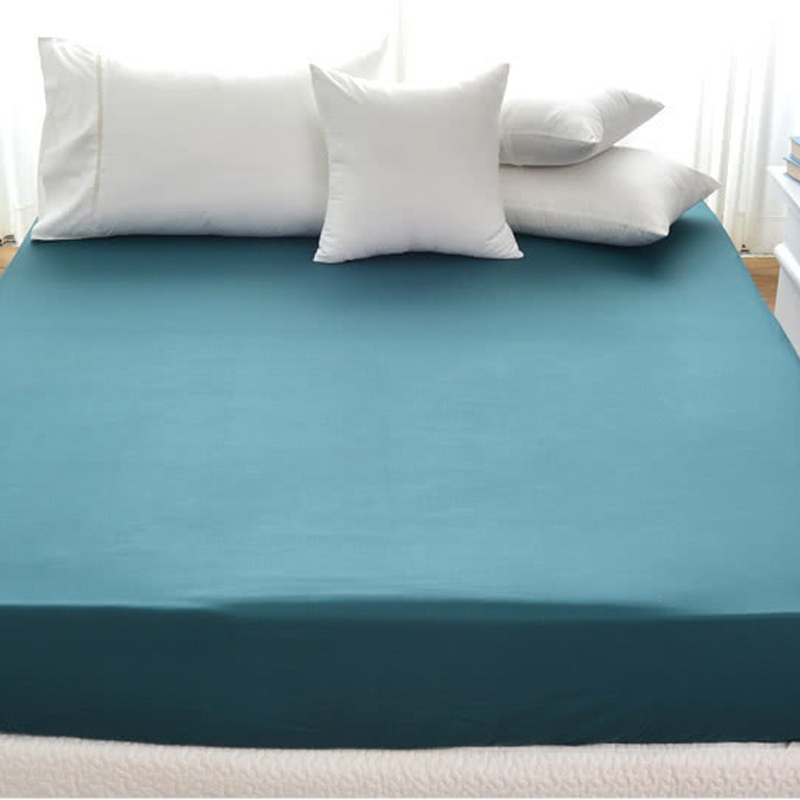 Cozy inn  簡單純色-孔雀藍-200織精梳棉床包