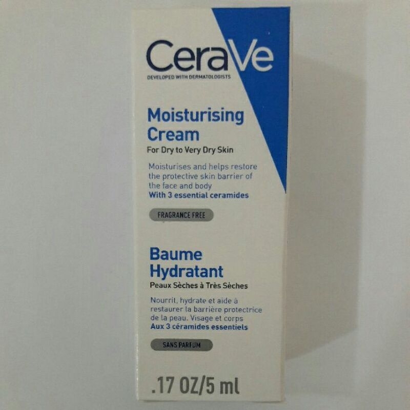 Cerave 適樂膚 長效潤澤修護霜 5ml 有效期限2025/3