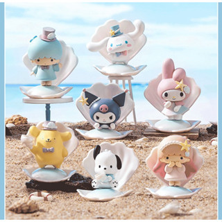 <蛋黃限定>🥏是正版🥏 三麗鷗 碧海假日盲盒 盒玩 庫洛米布丁狗大耳狗~全新現貨^^
