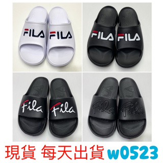 現貨 FILA 防水 拖鞋 斐樂 運動拖鞋 logo 一體成型 黑白 4-S334W-001 4-S326W-000