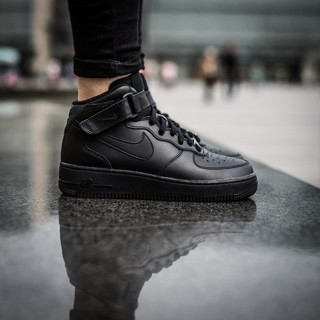 NIKE AIR FORCE 1 MID GS BLACK 314195 004