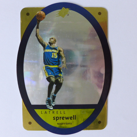 ~ Latrell Sprewell ~ NBA球星/鎖喉手/史普利威爾 1996年SPX.雷射動畫.金版特殊卡