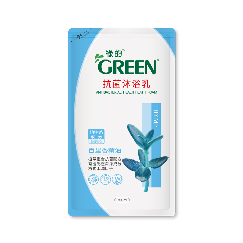 綠的抗菌沐浴乳百里香補充包700ml毫升【家樂福】