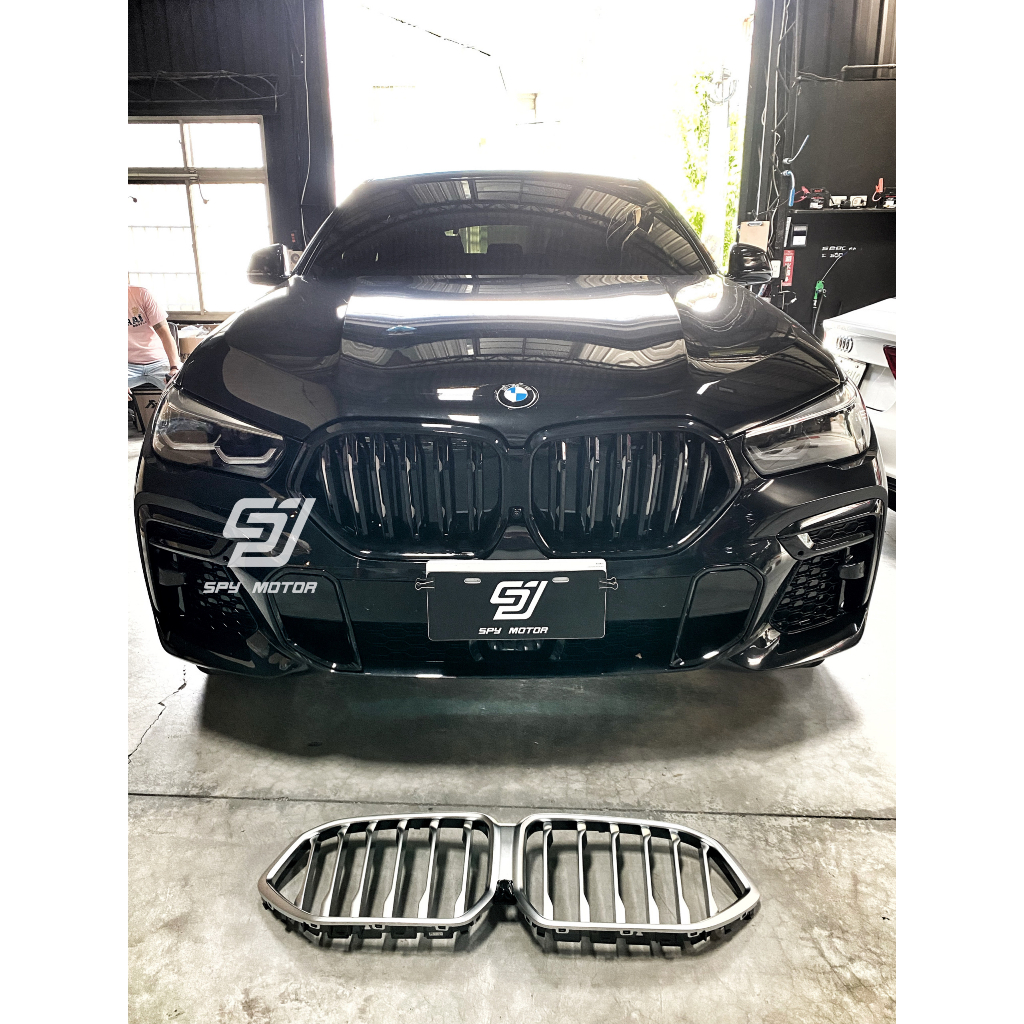 【SPY MOTOR】BMW G05 G06 X5 X6 雙線亮黑水箱罩