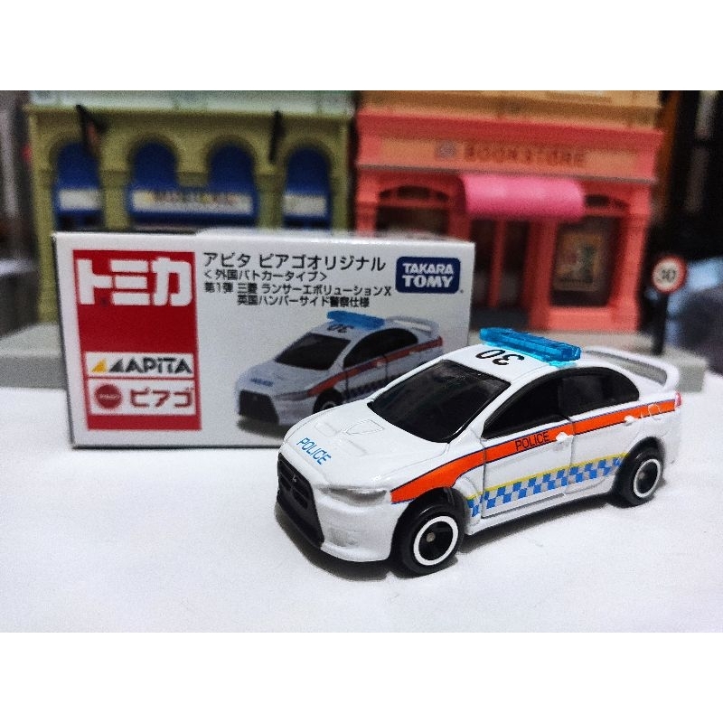 Tomica Apita 百貨 限定 絕版 三菱 Lancer Evolution X Evo 英國 警車