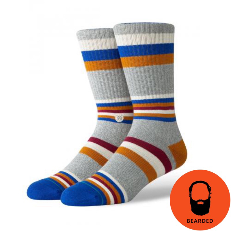 【 🇺🇸大鬍子美國襪子選品 】STANCE - FITZGERALD CREW SOCKS經典條紋設計系列街頭休閒長襪