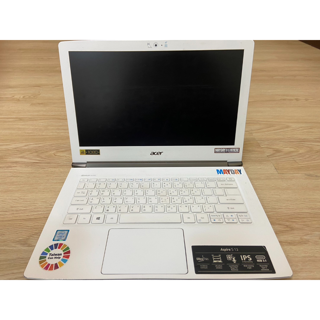 Acer Aspire S13 白/Core I5/8G 256G SSD/二手/輕薄筆電/二手輕薄筆電