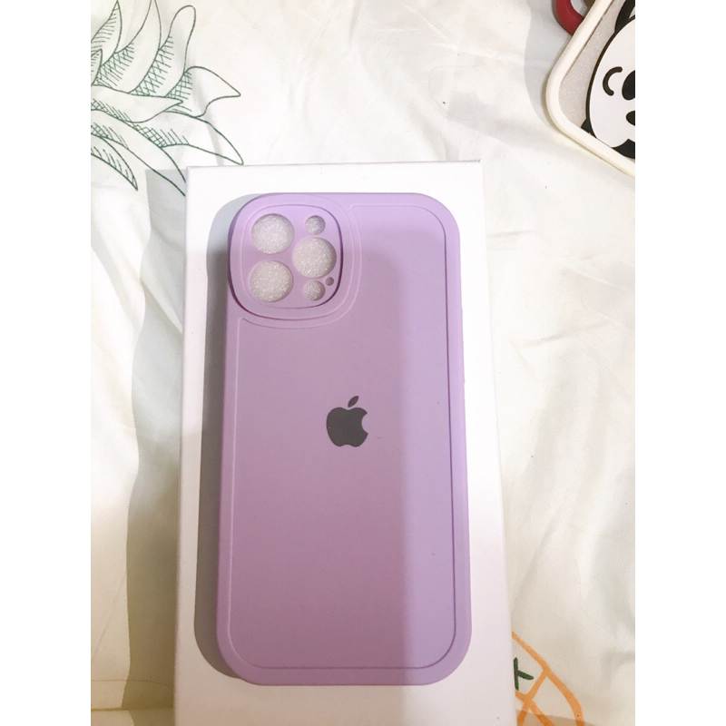 iPhone12pro max/紫色手機殼/素色手機殼/防撞手機殼/全新/現貨