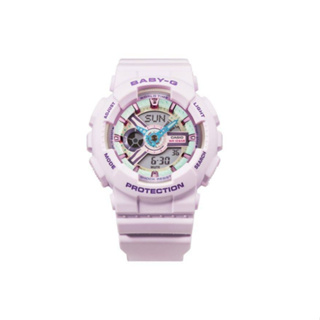 CASIO 卡西歐 BABY-G 可愛撞色粉彩 夢幻紫 雙顯手錶 ( BA-110XPM-6A )