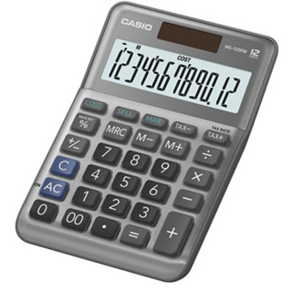 【CASIO 卡西歐】12位數雙電源稅率商用計算機(MS-120FM)
